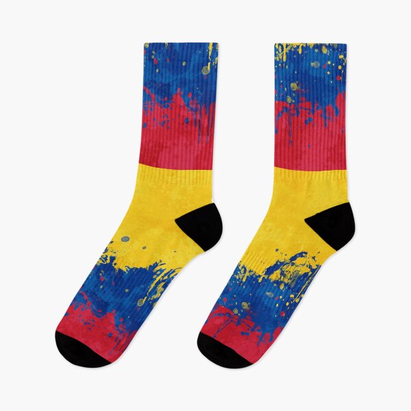 Item preview, Colombia Flag - Messy Splatter Grunge designed and sold by GrizzlyGaz.