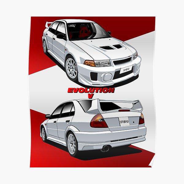 Lancer Evo Posters Redbubble