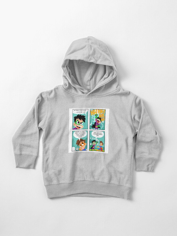 Thumbnail 1 of 5, Toddler Pullover Hoodie, Drew Pendous Comic Cool School designed and sold by Cool-School.
