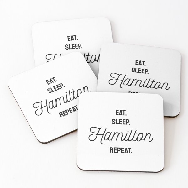 Item preview,  eat sleep hamilton repeat funny designed and sold by Identity Club Co.