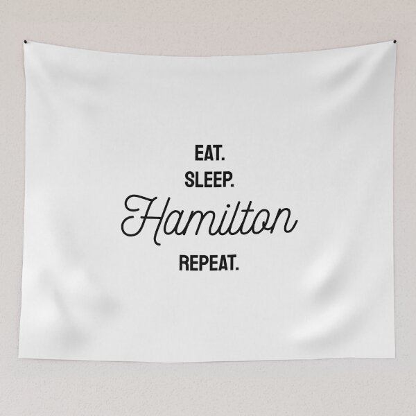 Item preview,  eat sleep hamilton repeat funny designed and sold by Identity Club Co.