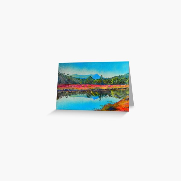 Item preview, Mt Maria from Four Mile Lagoon designed and sold by melhillswildart.