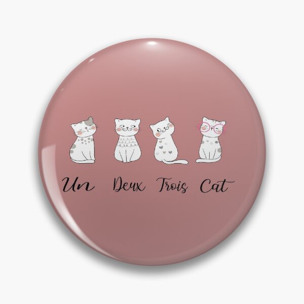 Item preview, Un deux trois cat, funny, gift of birthday  designed and sold by truewear1.
