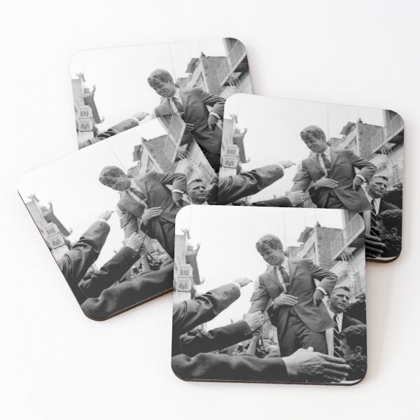Item preview, Robert Kennedy Pressing The Flesh - 1968 designed and sold by warishellstore.
