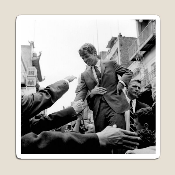 Item preview, Robert Kennedy Pressing The Flesh - 1968 designed and sold by warishellstore.