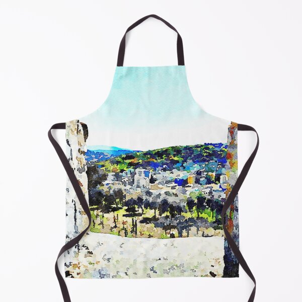 Item preview, Llandscape with cityscape Agropoli:and countryside from walls castle designed and sold by Giuseppe Cocco.