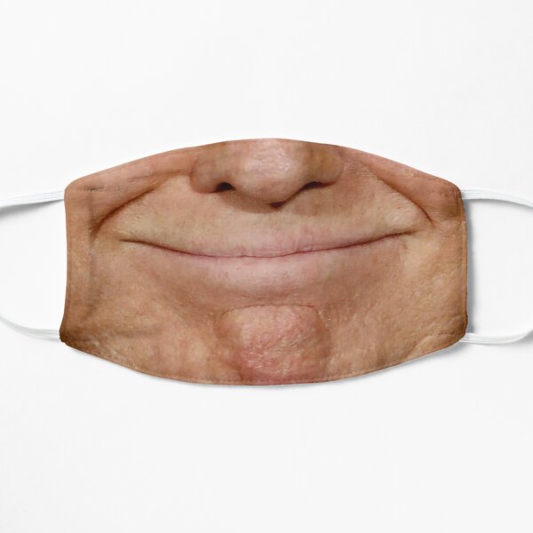 Funny Donald Trump Smiling Mouth Flat Mask