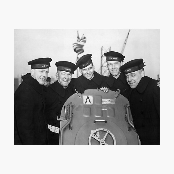 The Sullivan Brothers Aboard The USS Juneau - WW2 - Circa 1942 Photographic Print
