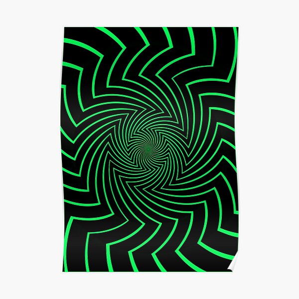 Hypnotic Optical Art Poster