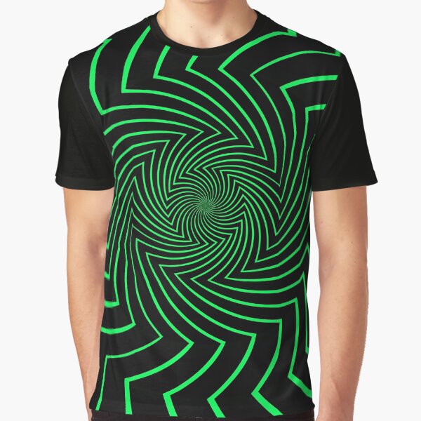 Hypnotic Optical Art Graphic T-Shirt