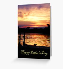 Happy Father's Day Boat Dock Greeting Card