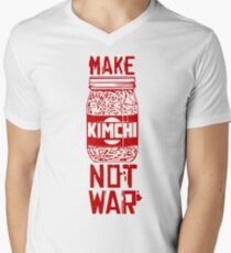 Make Kimchi Not War Funny Cool Nerd Geek T-Shirt Men's V-Neck T-Shirt