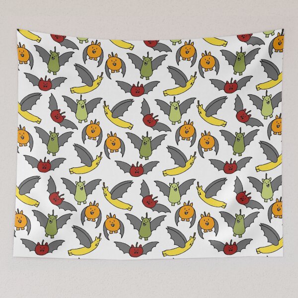 Item preview, Fruit Bats | Animals | Play on Words | Fruit | Murcielago | Bat Pattern designed and sold by Hilary Leslie.