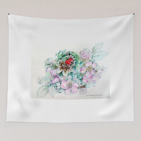 Item preview, Ladybird in Blackcurrant blossom designed and sold by Gea Austen.