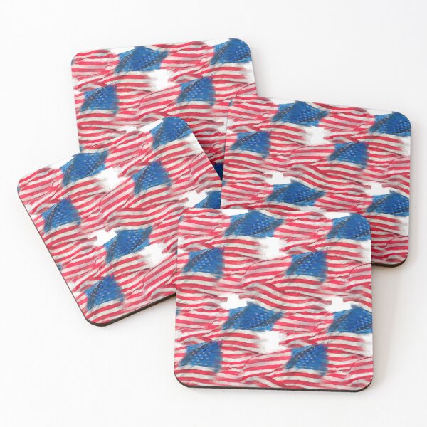 Item preview, seamless watercolor pattern of American flag for background. Endless texture. designed and sold by svetlanna.