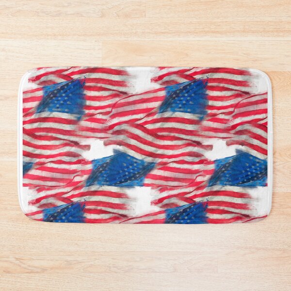 Item preview, seamless watercolor pattern of American flag for background. Endless texture. designed and sold by svetlanna.