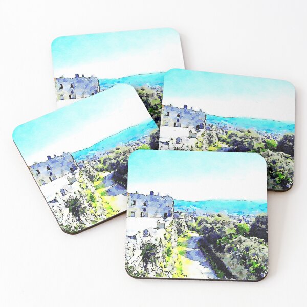 Item preview, Landscape with country road and countryside from walls of the castle designed and sold by Giuseppe Cocco.