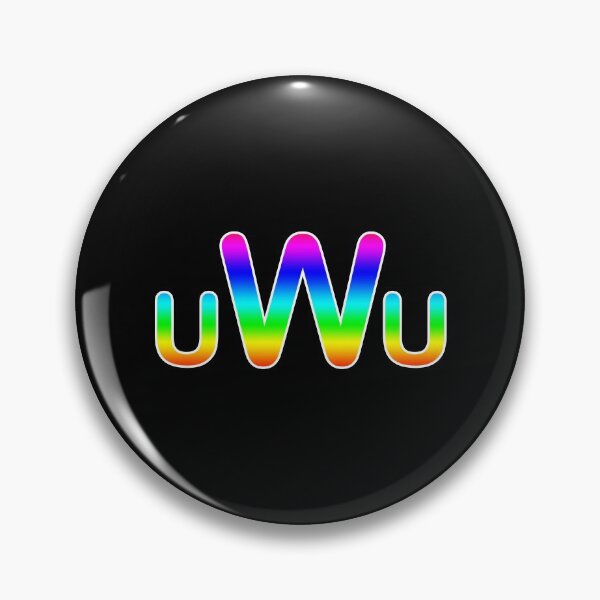 Item preview, 'uWu' Phrase in Rainbow designed and sold by Bumblefuzzies.