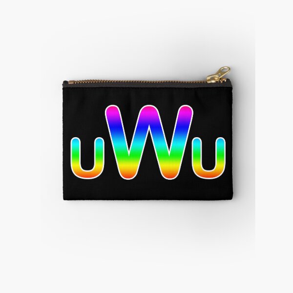 Item preview, 'uWu' Phrase in Rainbow designed and sold by Bumblefuzzies.