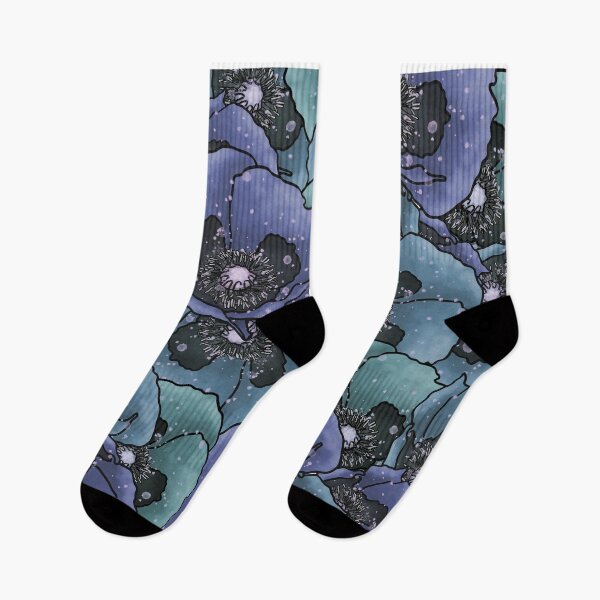 Item preview, Blue Poppy Floral Pattern designed and sold by Devon LeBoutillier.