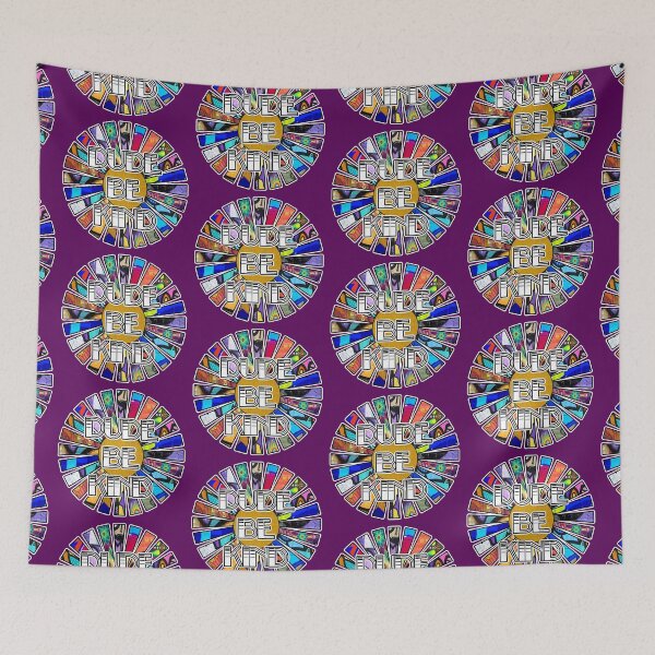 Item preview, Dude Be Kind Graffiti Sunrays designed and sold by artbyomega.