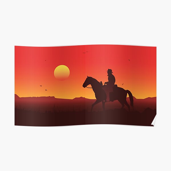 Le coucher du soleil Poster