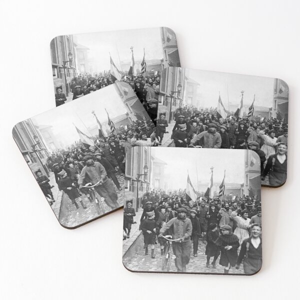 Item preview, Celebrating In The Streets Of Paris - Armistice Day WW1 - 1918 designed and sold by warishellstore.