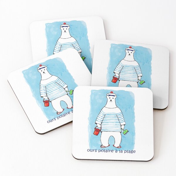 Item preview, polar bear at the beach (2) designed and sold by voicivoila.