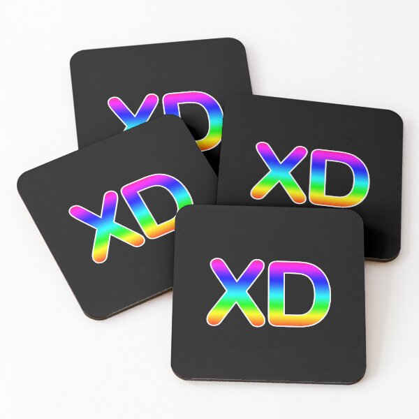 Item preview, 'XD' Emoji in Rainbow Gradient designed and sold by Bumblefuzzies.
