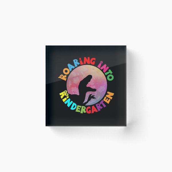 Item preview, Kids Roaring Into Kindergarten Dinosaur Moon designed and sold by inkedtee.
