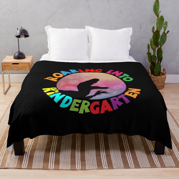 Item preview, Kids Roaring Into Kindergarten Dinosaur Moon designed and sold by inkedtee.