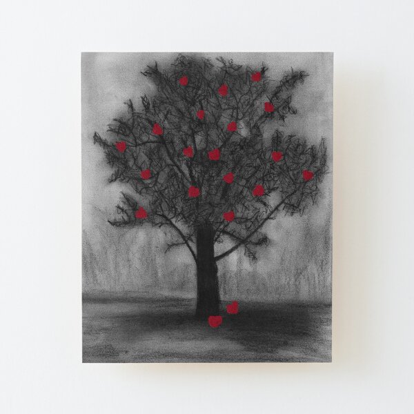 Heart tree Wood Mounted Print