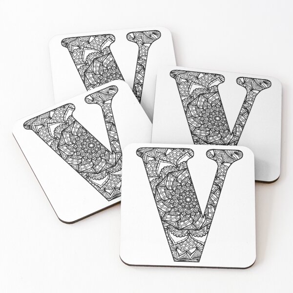 Item preview, Mandala Letter V designed and sold by lizashev.