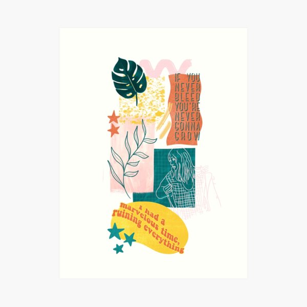 Taylor album collage Art Print