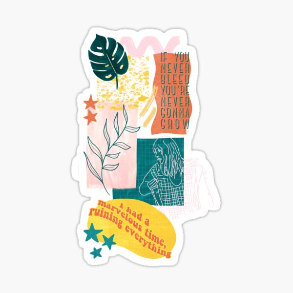 Taylor album collage Sticker