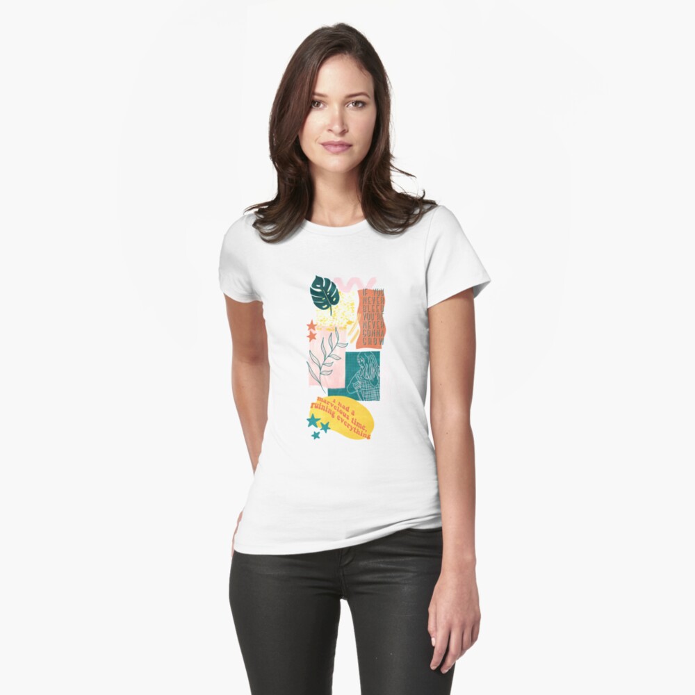 Item preview, Fitted T-Shirt designed and sold by uptotherainbow.
