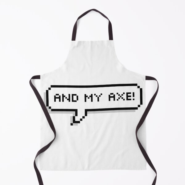 Item preview, And My Axe! Pixel Speech Bubble designed and sold by Lemon Merch.