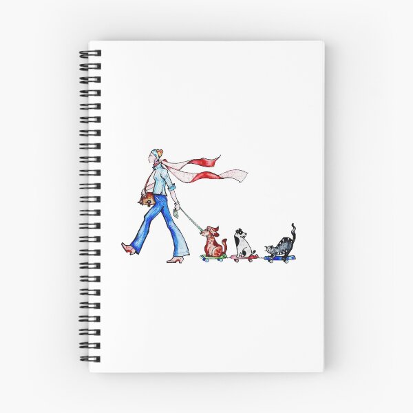 Item preview, A little snobbish Parisian walking her dogs. designed and sold by voicivoila.