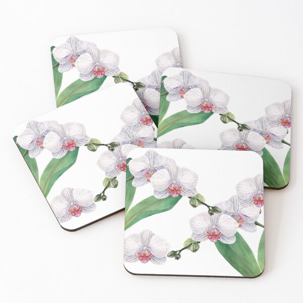 Item preview, White Orchid Watercolor Pattern designed and sold by DaisyMarroquin.