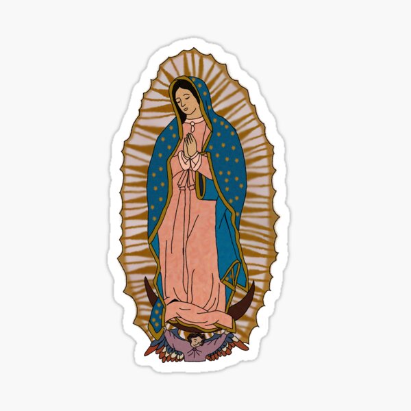 VIRGENCITA MORENA VIRGEN DE GUADALUPE STICKER DECAL CALCOMANIA DE VINILO 18