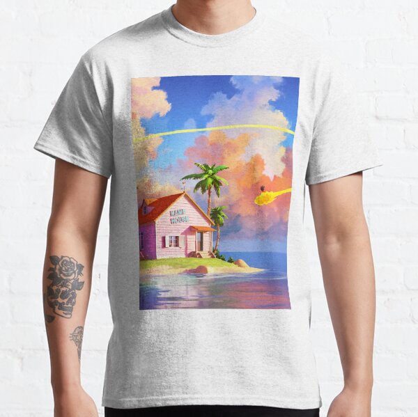 Son Goku Kame house Anime Turtle Island Men/'s T-shirt Dragon Ball Manga