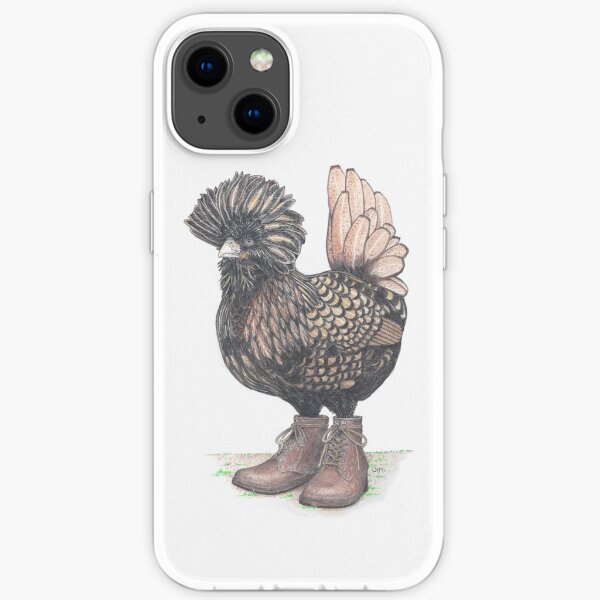 Polish chicken in farm boots iPhone Soft Case
