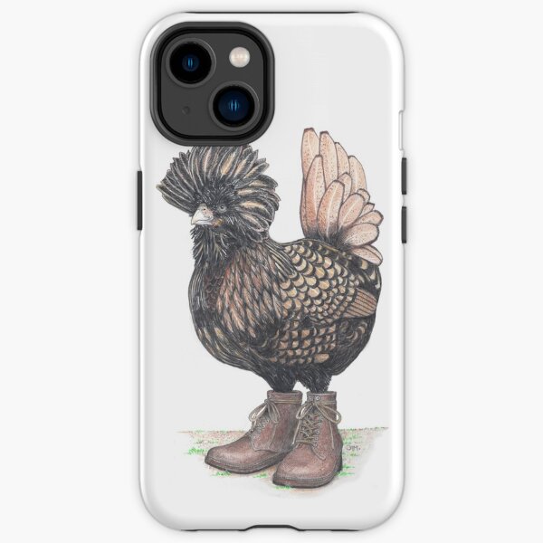 Polish chicken in farm boots iPhone Tough Case