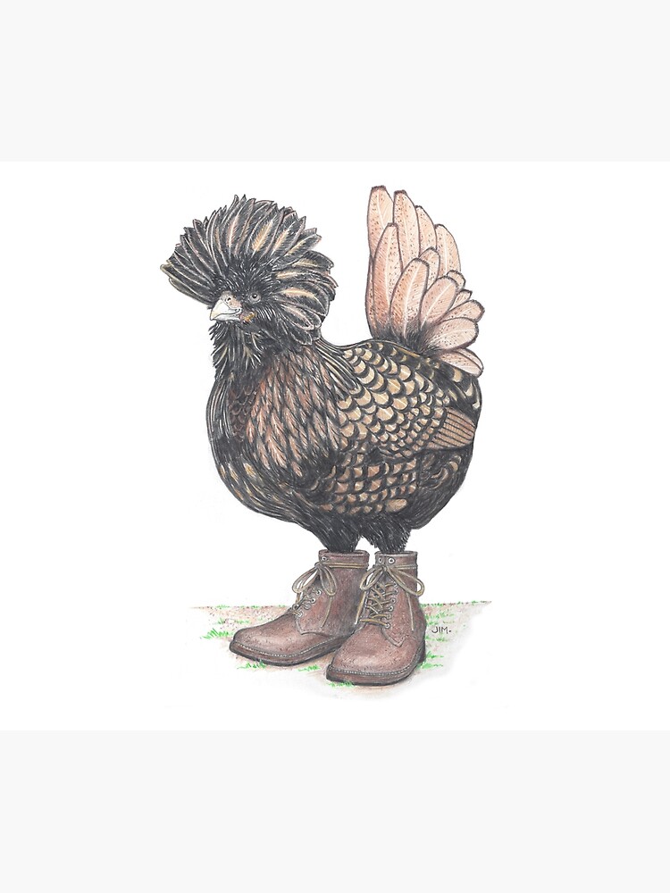 Polish chicken in farm boots by JimsBirds