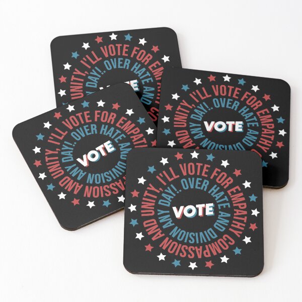 Item preview, Vote US Election - I'll Vote For Empathy, Compassion, and Unity Over Hate and Division Any Day! Voting Design Gifts For Voters designed and sold by yeknow.