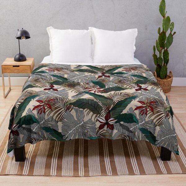 Item preview, Jungle leaves pattern designed and sold by VintageArtistry.