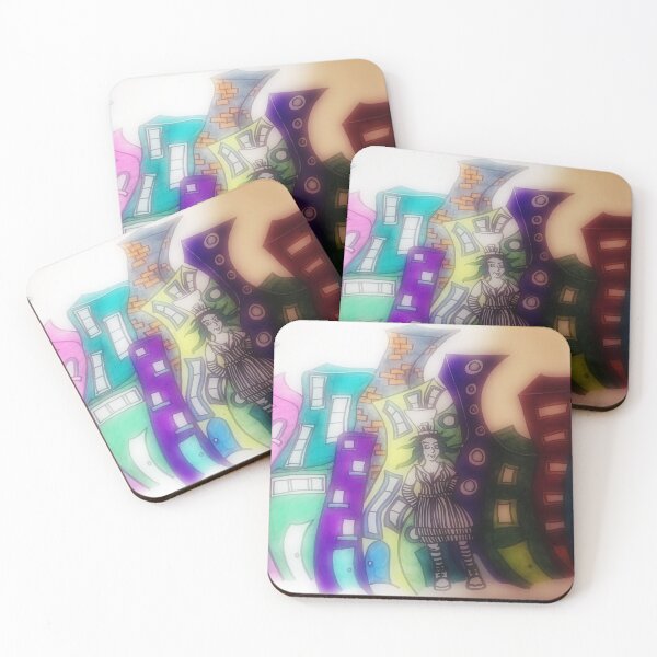 Item preview, Girl in a Twisted City Blur designed and sold by rockabilby.