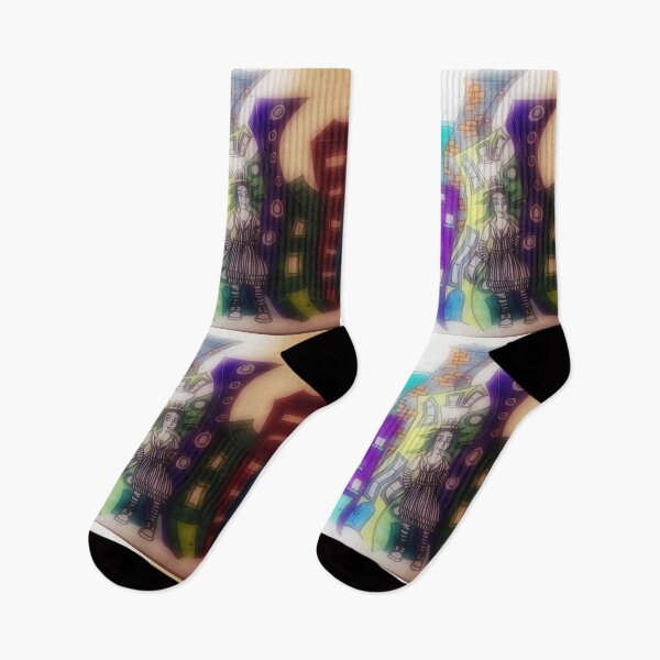Item preview, Girl in a Twisted City Blur designed and sold by rockabilby.