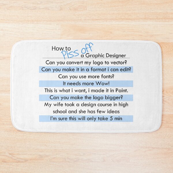 Item preview, How to piss off a Graphic designer designed and sold by Mmutle.
