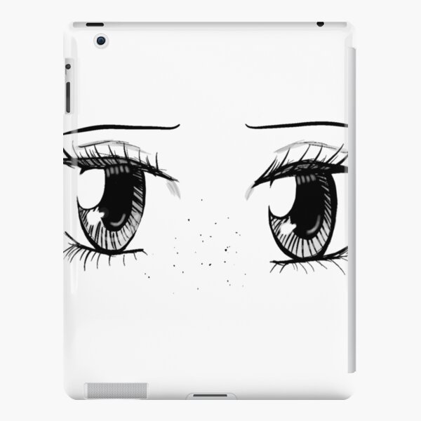 Funda y vinilo para iPad «Ojos de anime pecosos - Transparente» de MaddieDVM | Redbubble Funda y vinilo para iPad «Ojos de anime pecosos - Transparente» de MaddieDVM | Redbubble